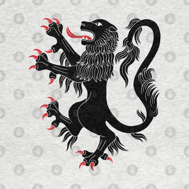 Lion Rampant Sable by AzureLionProductions